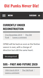 Mobile Screenshot of oldpunksneverdie.com